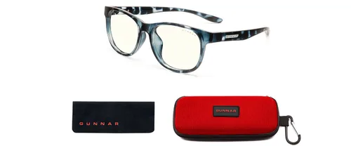 Miniatura 9 de GUNNAR - Gafas de luz azul para niños (de 8 a 12 años) - Bloquean el 65% de la luz azul - Rush, azul marino, tinte ámbar