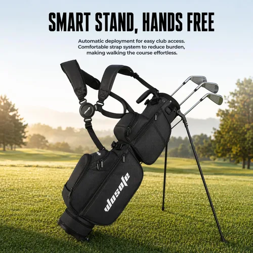 Miniatura 6 de Bolsa de golf con divisores de 3 vías, ligera para hombres y mujeres, mini bolsa de golf pequeña para Par3, bolsa de práctica y cursos ejecutivos
