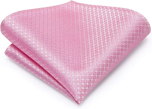 Miniatura 48 de Dubulle Corbata tejida de cachemira para hombre y gemelos de pañuelo para hombre, conjunto de gemelos para boda formal y negocios