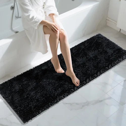 Miniatura 83 de Yimobra - Alfombra grande para baño antideslizante de 36x24 pulgadas, extra gruesa y suave, absorbente de felpilla, alfombras de baño lavables a