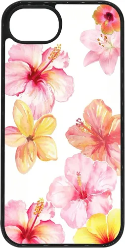 Miniatura 173 de Funda de teléfono de playa de verano a prueba de golpes y protectora con hibisco, bonitas fundas de teléfono para iPhone XR jamaica (Hibiscus Flower)