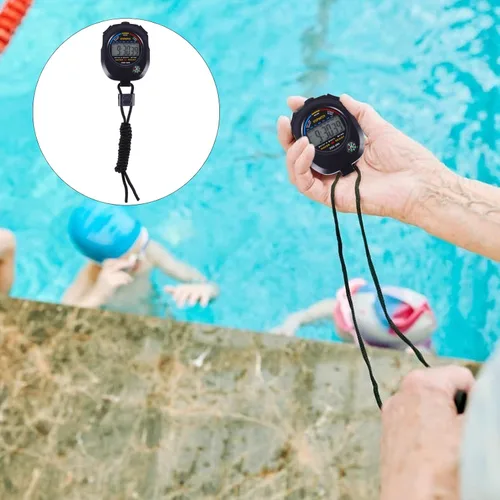 Miniatura 9 de Temporizador de partidos multifunción cronómetro electrónico para juegos deportivos, temporizador de entrenamiento ligero con pantalla LCD