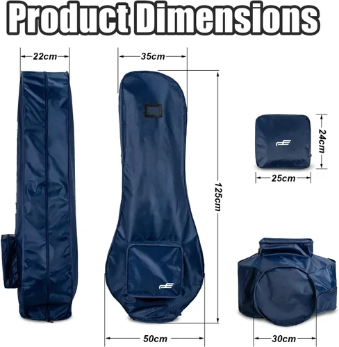 Miniatura 3 de Funda impermeable de PVC 300D para bolsa de golf, bolsa de golf, duradera, ligera y fácil de maniobrar