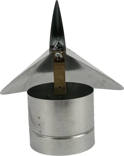 Miniatura 2 de FAMCO Tapa de chimenea direccional de viento (acero galvanizado, 5 pulgadas)