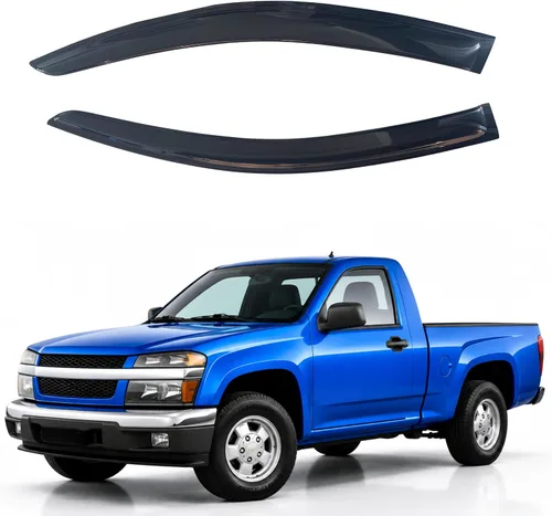 Miniatura 127 de IG - Visera para ventana para Ford Bronco y F150-F350 1980-1996, deflector lateral tipo cinta adhesiva, resistente, contra lluvia y viento