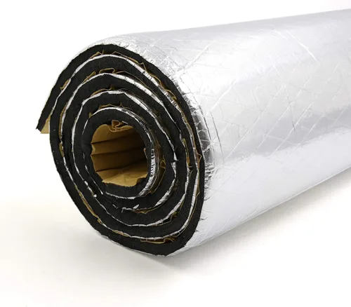 Miniatura 9 de Uxcell 394 mil 10 mm 10.76 pies cuadrados esterilla de amortiguación de sonido con espuma de aluminio para aislar el calor del motor del parachoques