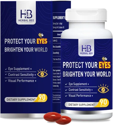Suplemento para los ojos – Luteína 10 mg, meso-zeaxantina 10 mg, zeaxantina 2 mg – Vitaminas para los ojos que apoyan la visión, protección de la