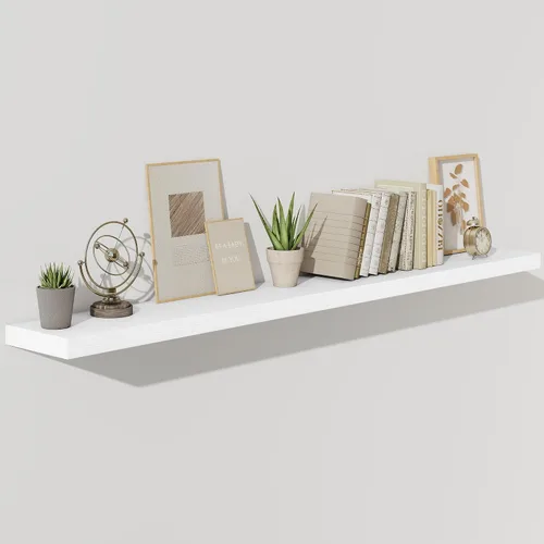 Miniatura 18 de Fun Memories Estantes flotantes – Estante de pared de 9.3 pulgadas de profundidad para decoración y almacenamiento – Estantería de exhibición