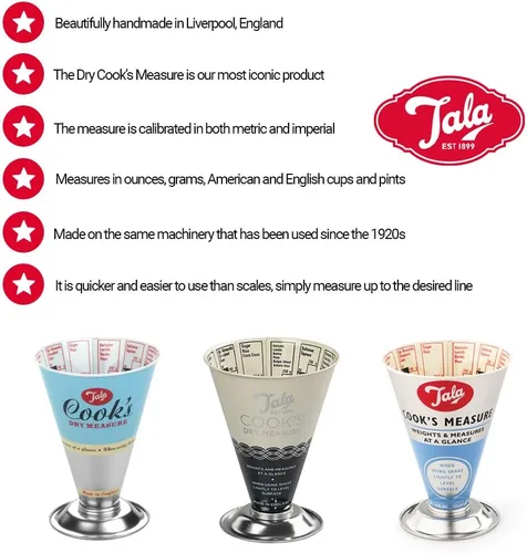 Miniatura 5 de Tala Los cocineros miden ingredientes secos, plata/rojo/azul