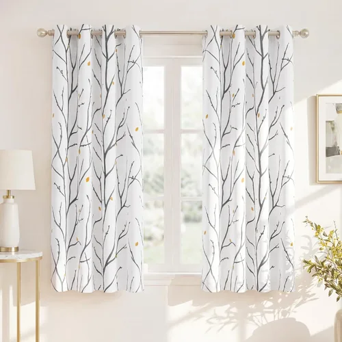 Miniatura 125 de NICETOWN Paneles de Cortinas Opacas para Dormitorio - Tratamiento de Ventanas con Aislamiento Térmico, Ojales Sólidos, Cortinas Opacas con Diseño