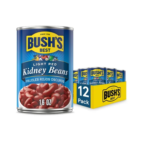 Miniatura 10 de BUSH'S BEST Frijoles de riñón de color rojo oscuro orgánico enlatados de 15 onzas, fuente de proteína y fibra a base de plantas, bajos en grasa, sin