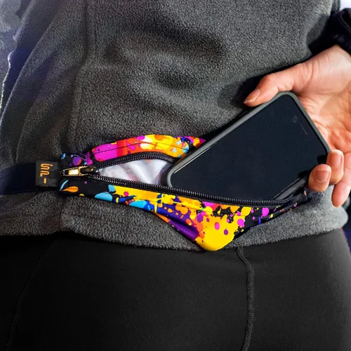 Miniatura 4 de SPIbelt Cinturón de Correr para Mujeres y Hombres, Soporte para Teléfono para Correr, Riñonera para Correr, Soporte para Teléfono, Cinturón de negro