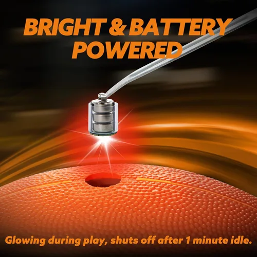 Miniatura 3 de SYNCFUN Fútbol que brilla en la oscuridad para niños, fútbol iluminado para juegos nocturnos de deportes al aire libre, pelota roja brillante