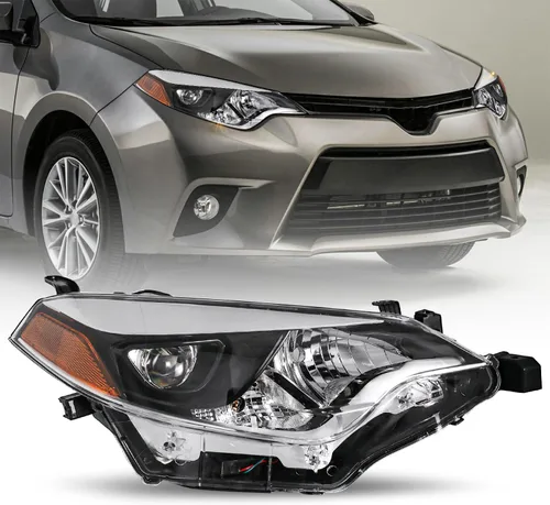 Miniatura 8 de JSBOYAT Conjunto de faros delanteros para 2014 2015 2016 Toyota Corolla Sedán 4 puertas, lámparas LED para conductor y pasajero con bombillas