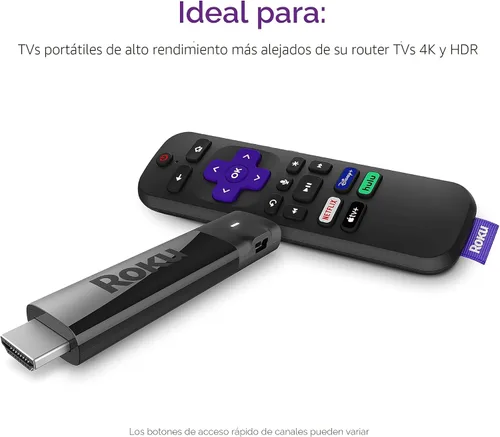 Miniatura 11 de Roku Streaming Stick+ Dispositivo de transmisión HD/4K/HDR con alcance inalámbrico de largo alcance y control remoto de voz Roku con controles