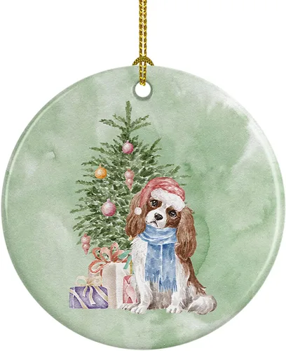 Miniatura 21 de Caroline's Treasures Bulldog, Bulldog inglés #2 y árbol de cerámica adorno colgante para árbol de Navidad, decoración colgante para el hogar