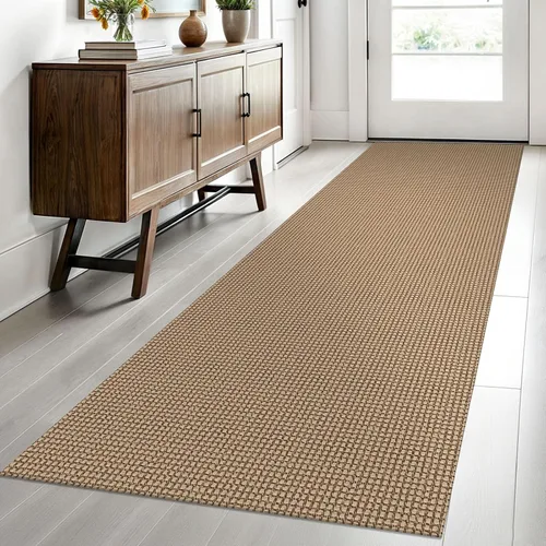 Miniatura 142 de EARTHALL Alfombra de pasillo 3x14 pies, alfombras lavables extra largas para pasillos, tejidas, antideslizante, alfombra trenzada para entrada