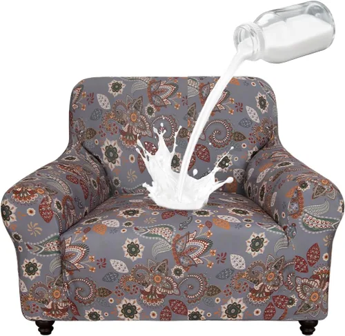 Miniatura 46 de ALIECOM Fundas para Sillas 100% Impermeables, Funda para Sillón para Sala de Estar, Apta para Mascotas, Fundas para Sillones Lavables, Funda
