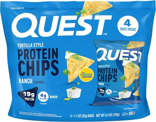 Miniatura 32 de Quest Tortilla Style - Paquete variado de chips de proteína, chile lima, queso nacho, tacos cargados, 12