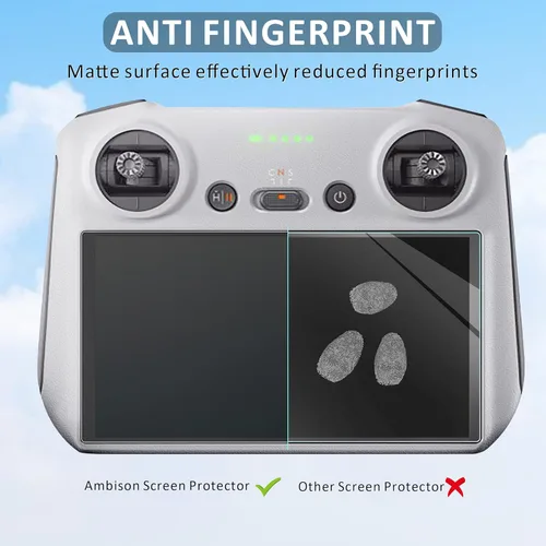 Miniatura 3 de Ambison [Paquete de 2] DJI Mini 5/4 Pro Protector de pantalla de vidrio mate, antirreflejo/suave como la seda/HD transparente compatible con DJI