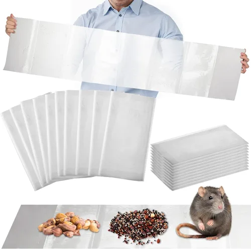 Miniatura 18 de Qualirey 4 Piezas Trampas Adhesivas de Pegamento para Ratones Ultra Grandes de 47 Pulgadas Trampa Adhesiva para Ratas que Funciona para Ratas Negro