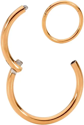Miniatura 10 de 365 Sleepers - Piercing para el cuerpo de acero quirúrgico 316L, 20G, 18G, 16G, 14G, 12G, 10G, 8G, 6G, con sección abisagrado, se vende por unidad