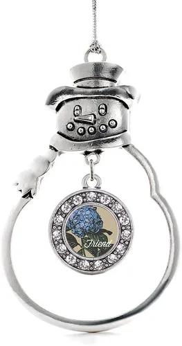 Miniatura 11 de Inspired Silver - Roller Queen - Adorno de Navidad plateado - Adorno circular para árbol de Navidad con circonita cúbica - Decoración colgante