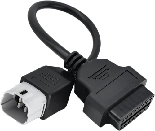 Miniatura 2 de OBD 6Pin Motorrad Adaptador Cable 6 Pin a 16Pin Moto OBDII Motocicleta Diagnóstico Cable Connctor Compatible con Suzuki Motocicleta Moto