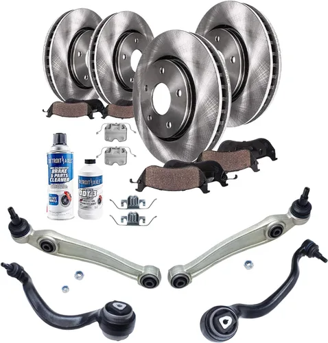 Miniatura 98 de Detroit Axle - Kit de extremo delantero para Ford 1998-2001 Explorer Mercury Mountaineer, 4 barras estabilizadoras delanteras y traseras, 2 brazos