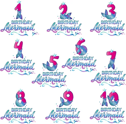 Miniatura 8 de Family Mermaid Birthday Theme T-shirt, Custom Matching Any Age B-day Party Outfits, Gift For Birthday Girl, Funny Birthday Girl Shirt, Sister