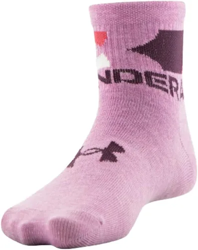 Miniatura 2 de Under Armour Girls Essential Lite - Calcetines ligeros para cuarto de galón, paquete de 6