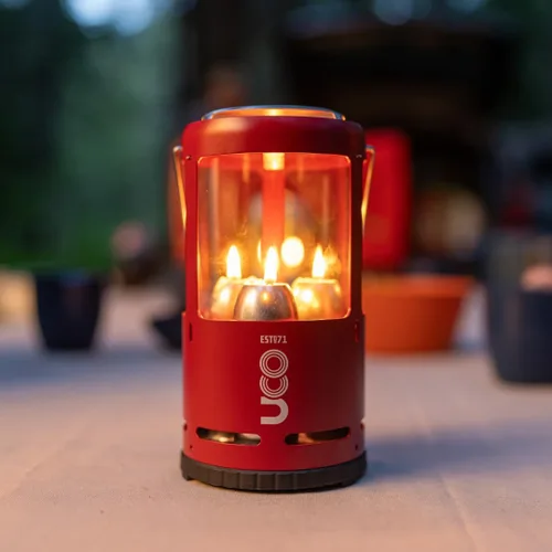 Miniatura 6 de UCO Candlelier Farol de Velas, Faroles de Velas para Velas Reales, Equipo Perfecto para Exteriores para Acampar o para Cortes de Energía, Incluye 3