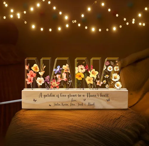 Miniatura 14 de Luz nocturna LED personalizada con collage de fotos, foto personalizada con cualquier cita y nombre, Navidad, amistad, regalos de cumpleaños