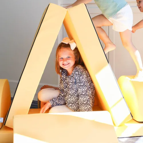 Miniatura 3 de Foamnasium Blocksy + Sofá para niños, juego de espuma para interiores, 6 piezas suaves para niños pequeños y niños para gatear, escalar, construir