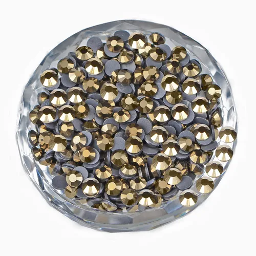 Miniatura 22 de LPBeads 10000 unidades de diamantes termoadhesivos SS6 amatista con parte trasera plana, gemas de diamantes de imitación de cristal redondas