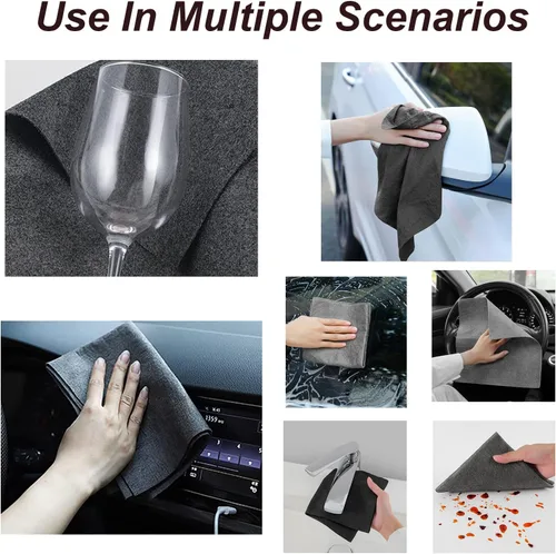 Miniatura 3 de Bsorbent - 10 paños de limpieza mágicos gruesos, paño de limpieza mágico de microfibra reutilizable sin rayas para cocina, ventana, vidrio