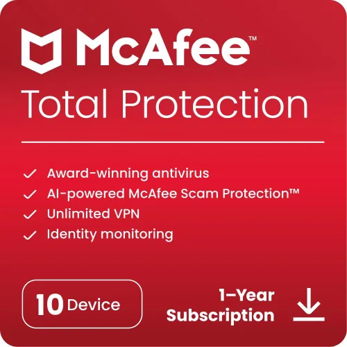 Miniatura 10 de McAfee Protección total 2022 3 dispositivos Software de seguridad antivirus de Internet VPN, administrador de contraseñas, monitoreo de web