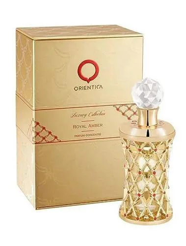 Miniatura 7 de Orientica Luxury Royal Amber Body Mist 8 onzas / 8.0 fl oz – bergamota, verde, melón, piña, gourmand, ámbar, amaderado, vainilla, almizcle, perfume