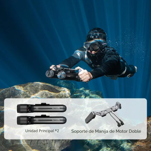 Miniatura 5 de Waydoo Subnado Underwater Scooter Main Unit, Gray/Red