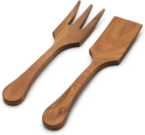 Miniatura 2 de Ironwood Gourmet Juego de utensilios de ensalada extra grandes, 2.75 x 2.75 x 13 pulgadas