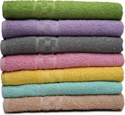 Miniatura 2 de ZUPERIA Paquete de 7 toallas de baño de 30 x 54 pulgadas, ultra suaves, 100% algodón, grandes, altamente absorbentes, para baño, piscina, gimnasio