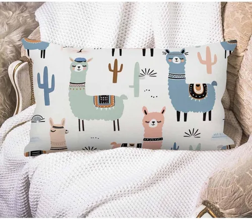 Miniatura 22 de EKOBLA Fundas de almohada decorativas de lino con textura retro abstracta, azul, cian, rojo, amarillo, para cama, sofá, rectangular, rectangular, 12