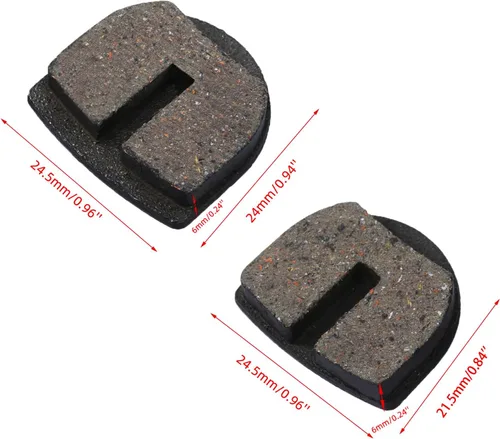 Miniatura 7 de KAMIER Pastillas de freno delanteras y traseras redondeadas de repuesto para Razor MX650 MX500 SX500 Mcgrath Dirt Bike Electric 4 Wheeler ATV Dirt