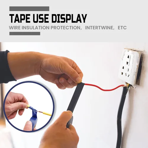 Miniatura 6 de Lichamp Paquete de 10 cintas eléctricas de colores impermeables, 3/4 pulgadas x 66 pies, cinta eléctrica de alta temperatura de grado industrial