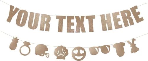 Miniatura 21 de Rad Novelty - Cartel con texto en inglés «Your Text Here» – Cartel divertido y grosero para personalizar tu fiesta Cartel personalizado con texto