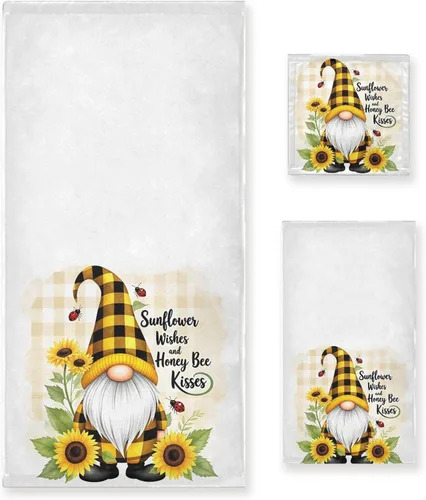 Miniatura 10 de Pfrewn Juego de 3 toallas de baño con diseño de flores de cerezo con flores de cerezo, toallas de baño suaves y absorbentes, toallas de mano