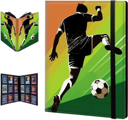 Miniatura 23 de Carpeta para tarjetas de intercambio, 9 bolsillos para tarjetas intercambiables, 360 bolsillos de doble cara, funda para tarjetas