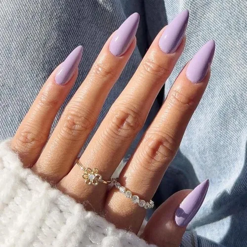 Miniatura 41 de Uñas postizas a presión marrón café, uñas postizas medianas de almendra, color sólido, cobertura completa, uñas postizas artificiales brillantes