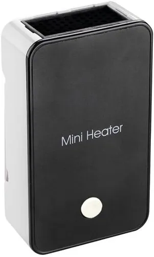 YOUCIDI Calefactor Mini Portátil de Ahorro de Energía para Habitación, Oficina, Escritorio, Ventilador Eléctrico Calentador de Aire Negro