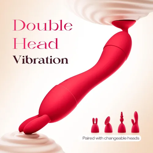 Miniatura 3 de MOOLIGIRL Kits de vibrador de consolador, juguetes sexuales para mujeres, juguete para adultos con 4 cabezales de silicona de repuesto para solos